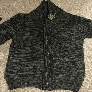 Park slope black and grey cardigan size large